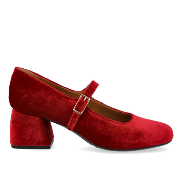 Mary Jane aus weichem Veloursleder