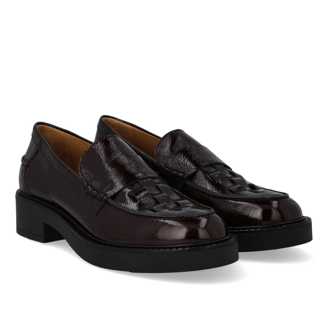 Loafer mit Flechtdetail