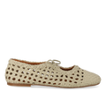 Weiche handgeflochtene Ballerina mit Schleifendetail