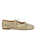 Weiche handgeflochtene Ballerina mit Schleifendetail