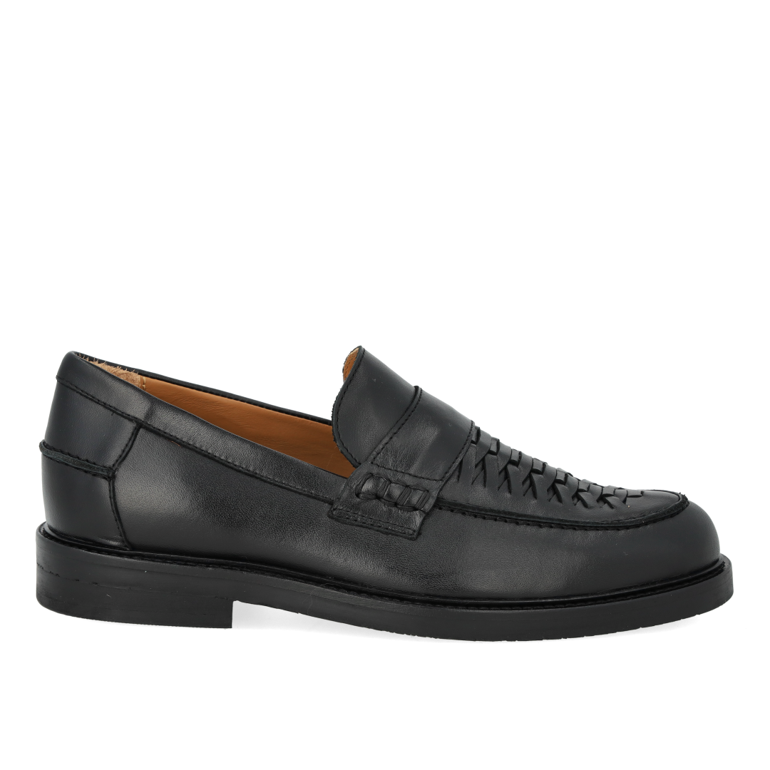 Pennyloafer mit handgeflochtenem Detail