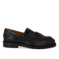 Pennyloafer mit weichem Fellbesatz