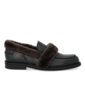 Loafer mit weichem Pelzbesatz