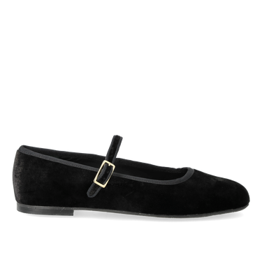 Mary Jane Ballerina aus weichem Veloursleder