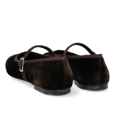 Mary Jane Ballerina aus weichem Veloursleder