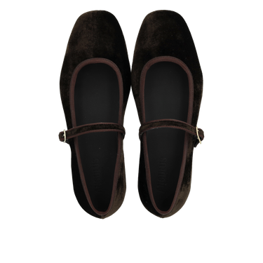 Mary Jane Ballerina aus weichem Veloursleder