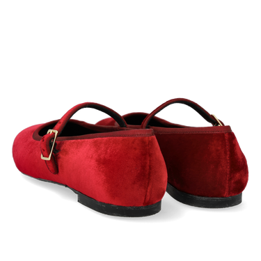 Mary Jane Ballerina aus weichem Veloursleder