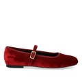 Mary Jane-Ballerina aus weichem Velours