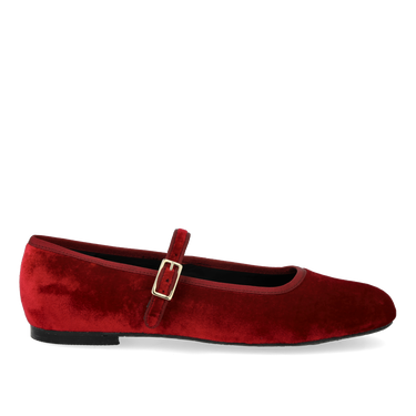 Mary Jane Ballerina aus weichem Veloursleder