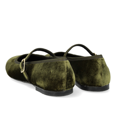 Mary Jane Ballerina aus weichem Veloursleder