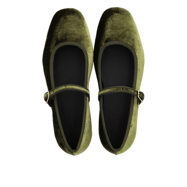 Mary Jane Ballerina aus weichem Veloursleder