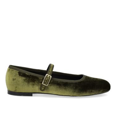Mary Jane Ballerina aus weichem Veloursleder
