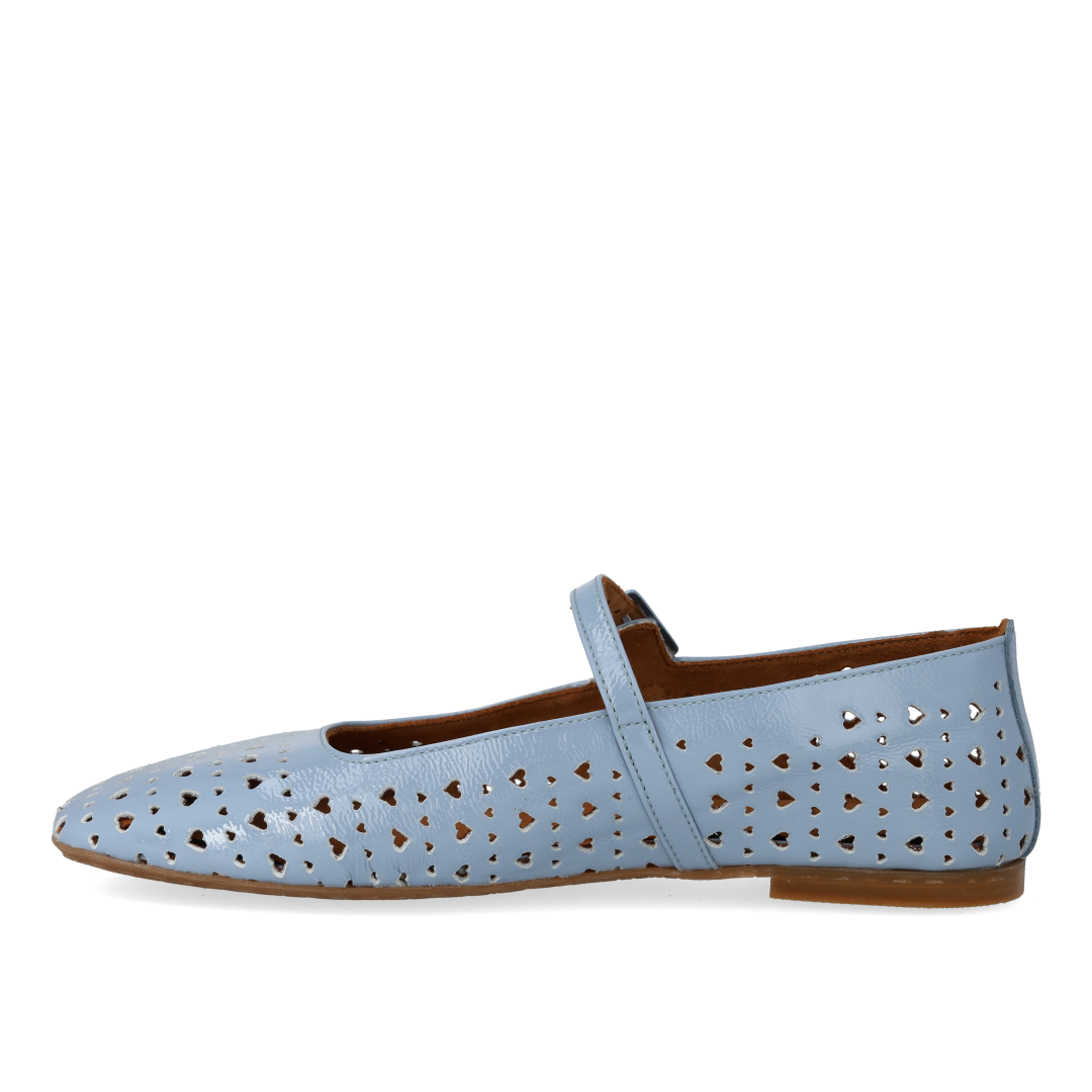 Mary Jane Ballerina mit perforiertem Herzmuster