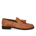 Geflochtener Loafer mit Quasten