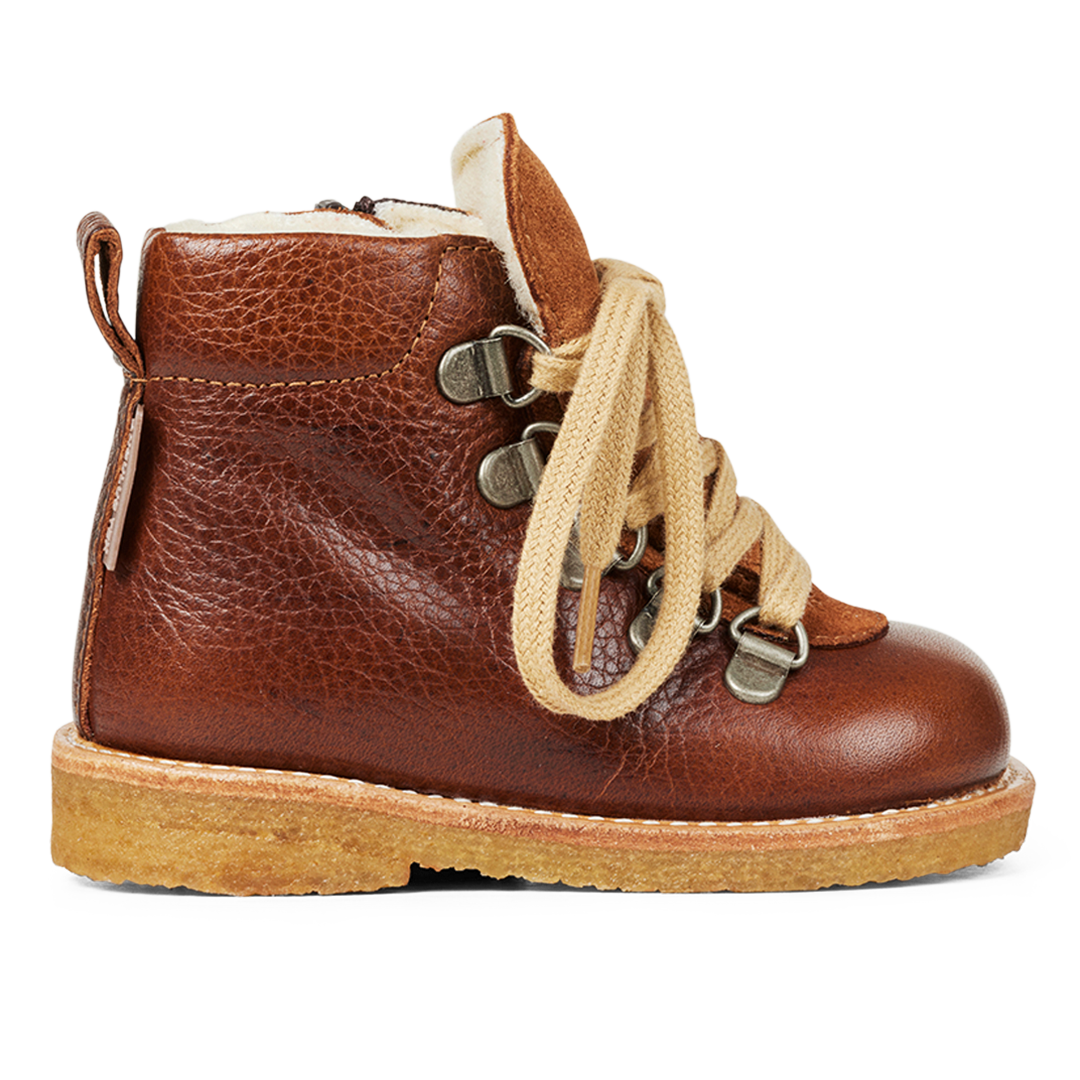 TEX-Stiefel mit Schnürsenkeln und Reißverschluss
