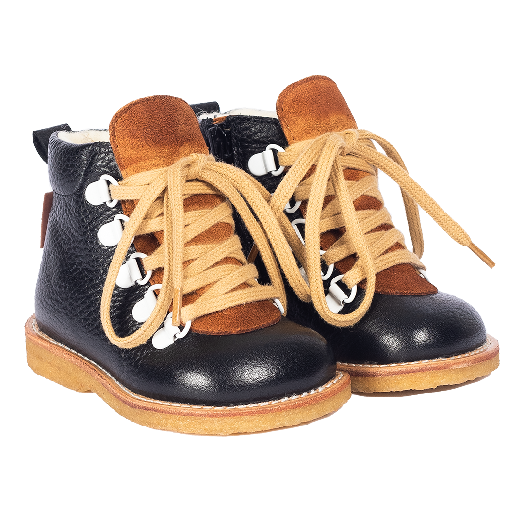 TEX-Stiefel mit Schnürung und Reißverschluss