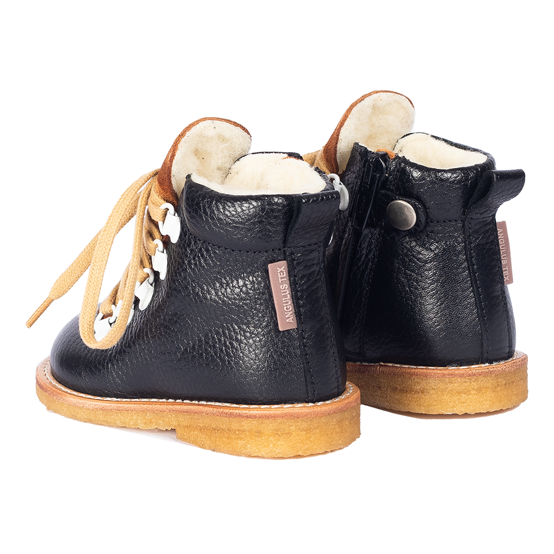 TEX-Stiefel mit Schnürung und Reißverschluss