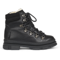 TEX-stiefel mit schnürsenkeln und reißverschluss