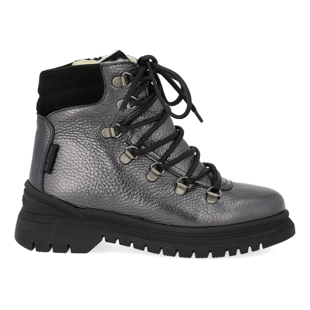 TEX-Schnürstiefel mit Reißverschluss und Wollfutter