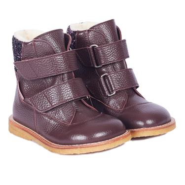 TEX Stiefel mit Glitzer und Klettverschluss