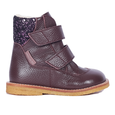 TEX Stiefel mit Glitzer und Klettverschluss