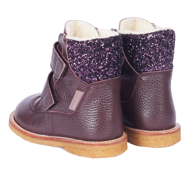 TEX Stiefel mit Glitzer und Klettverschluss