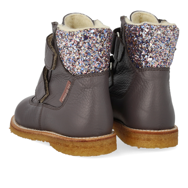 TEX Stiefel mit Glitzer und Klettverschluss