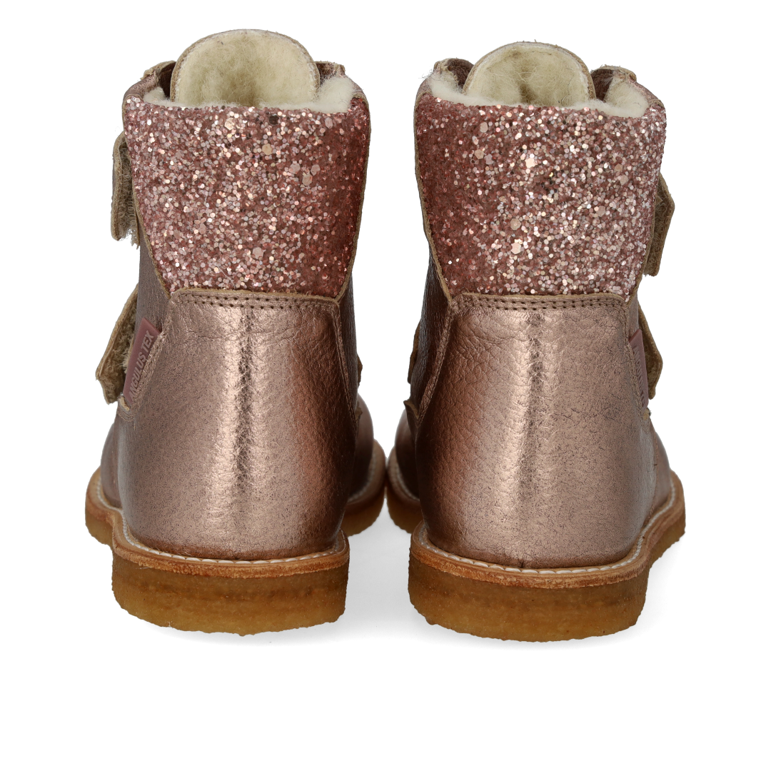 TEX-Støvle med glitter og velcro