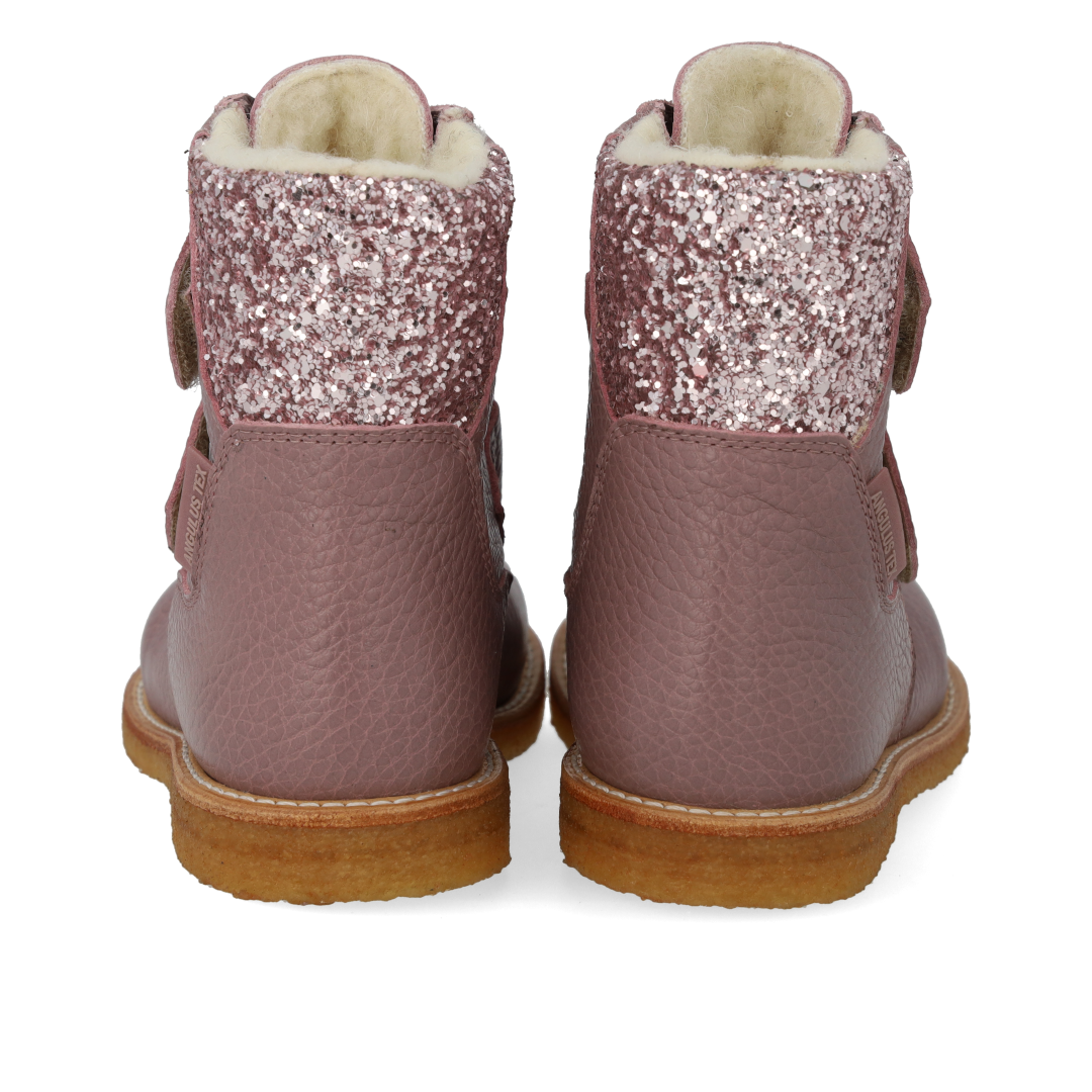 TEX-Støvle med glitter og velcro