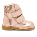 TEX-Stiefel mit Glitzer und Klettverschluss
