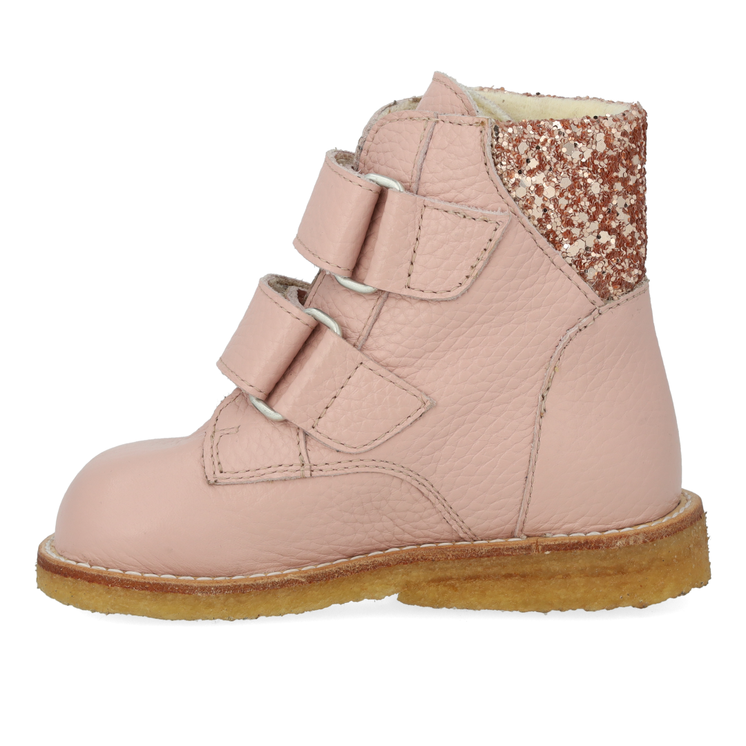 TEX-Stiefel mit Glitzer und Klettverschluss