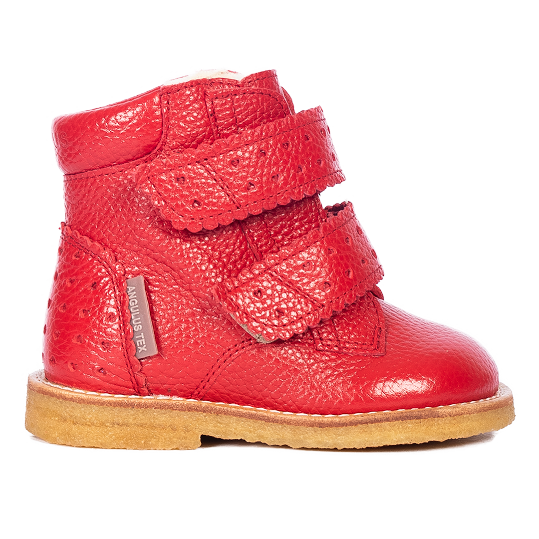 TEX-Stiefel mit Herzen und Klettverschluss