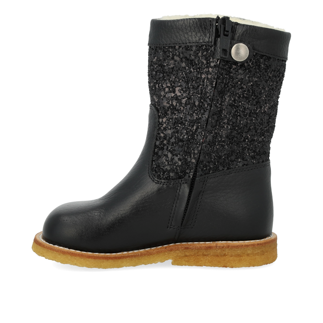 TEX-Stiefel mit Glitzer und Reißverschluss