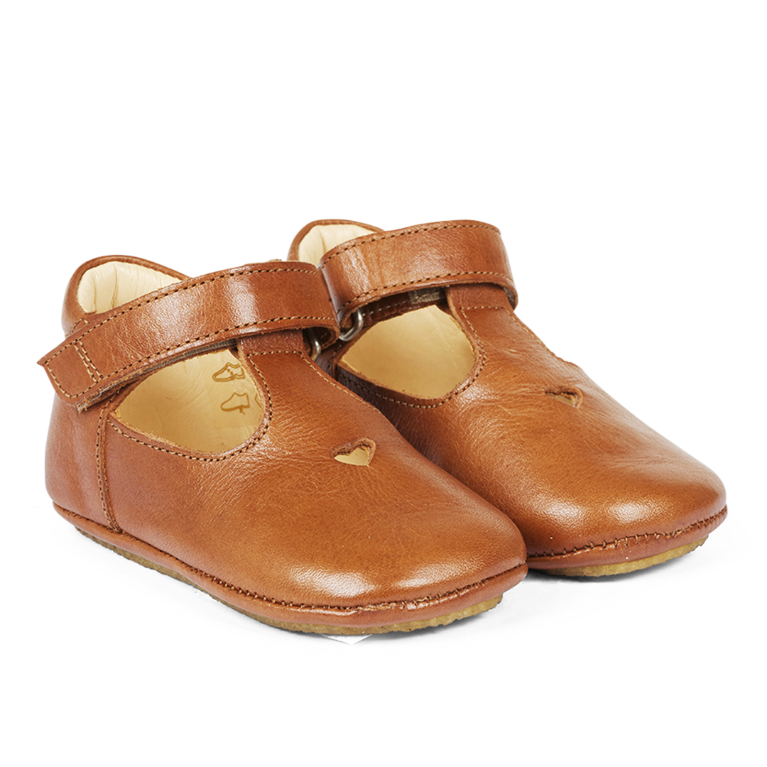 Lauflernschuh mit Herz und Klettverschluss