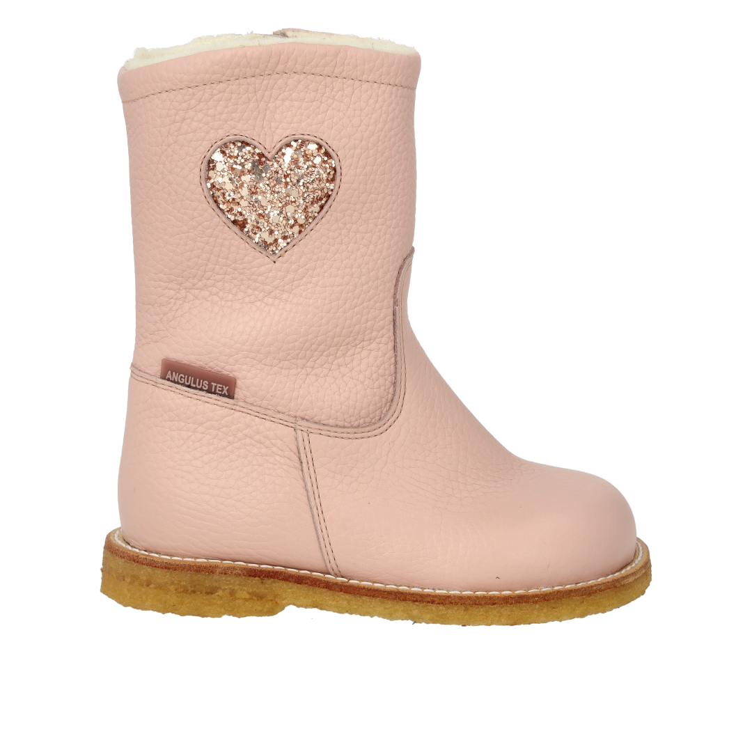 TEX-Stiefel mit Herz und Reißverschluss