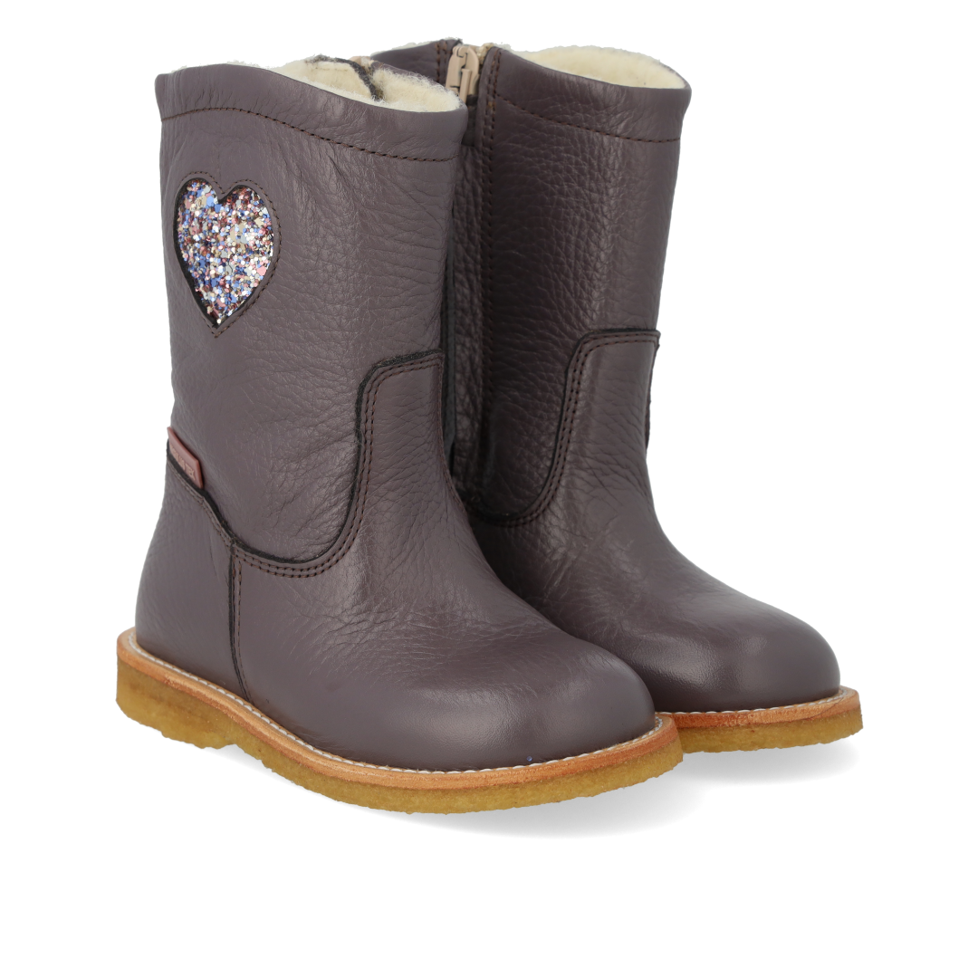 TEX-Stiefel mit Herz und Reißverschluss
