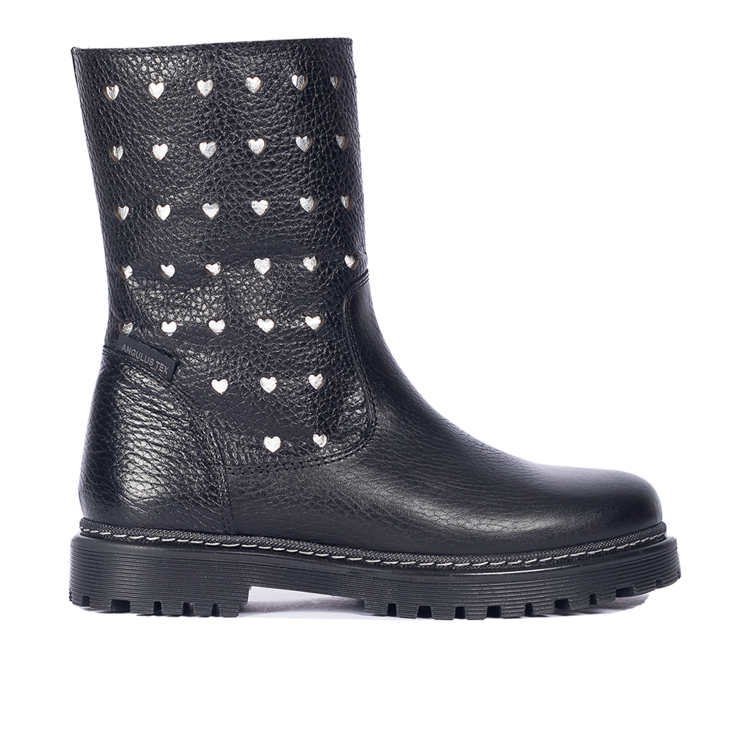 TEX-Stiefel mit ausgestanzten Silberherzen