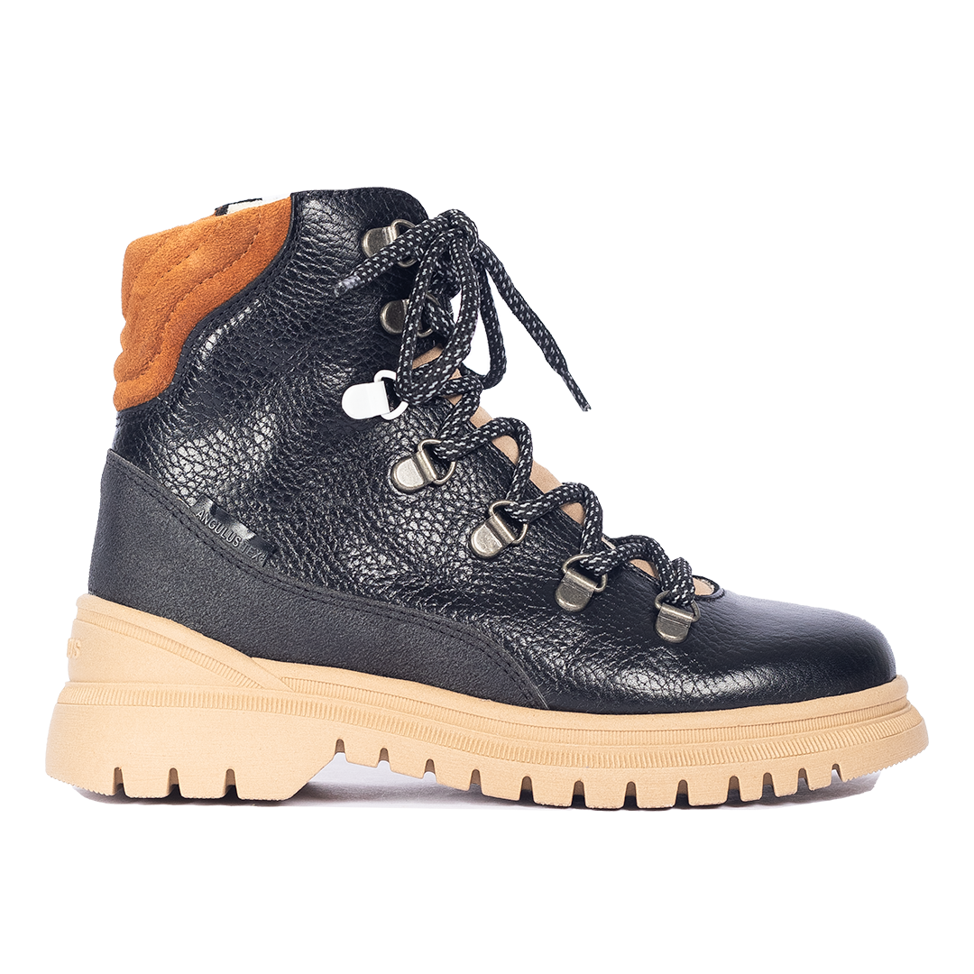 Colourblock TEX-Schnürstiefel mit Kontrast-Öse