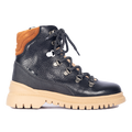 Colourblock TEX-Schnürstiefel mit Kontrast-Öse