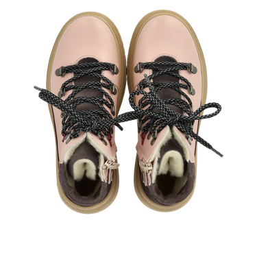 TEX-Schnürstiefel im Farbblock-Design