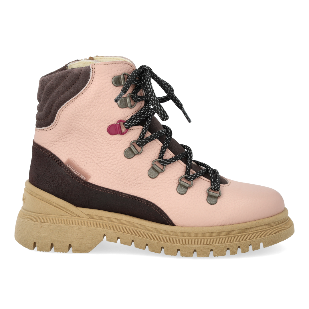 Colourblock TEX-Schnürstiefel mit kontrastfarbener Öse