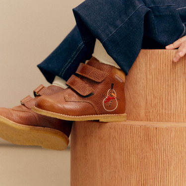 Lauflern TEX-Stiefel mit gesticktem Schneemann