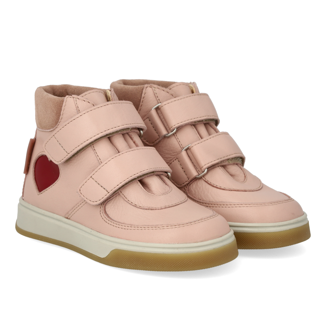 High-Top TEX-Sneaker mit Lackherz