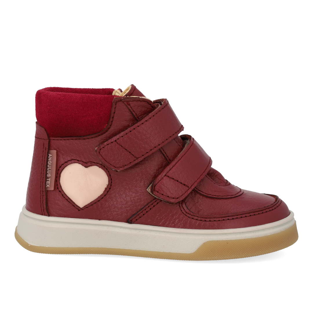 High-top TEX-sneaker mit herz in lack