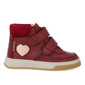 High-top TEX-sneaker mit herz in lack