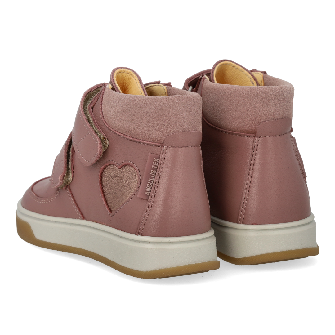 High-Top-TEX-Sneaker mit Herz aus Lack