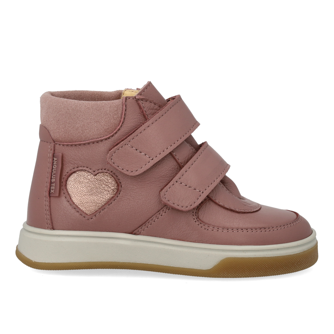 High-Top-TEX-Sneaker mit Herz aus Lack