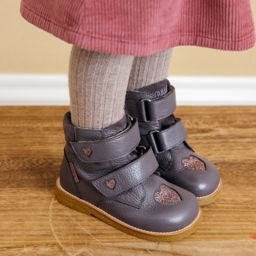 TEX-Stiefel mit funkelnden Glitzerherzen