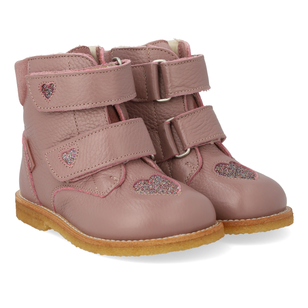 TEX-Stiefel mit funkelnden Glitzerherzen