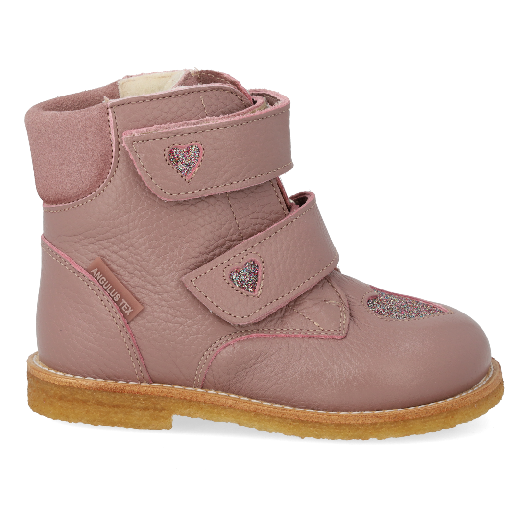 TEX-Stiefel mit funkelnden Glitzerherzen